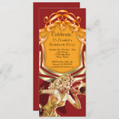 Roep 4 x 9,25 inch feestuitnodiging kaart (Voorkant / Achterkant)