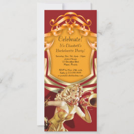 Roep 4 x 9,25 inch feestuitnodiging kaart