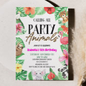 Roep alle partij dieren Tropisch Birthday Party Kaart