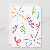 Roep alle partijdieren! Birthday Party Kaart (Achterkant)