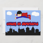 Roep alle superheldenpartij kaart (Voorkant)