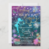 Roep alle uitnodiging van de Fairies van Birthday  (Voorkant)