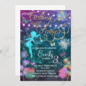 Roep alle uitnodiging van de Fairies van Birthday  (Voorkant / Achterkant)