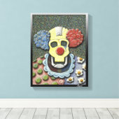 Roep de droogtrommel-kleur Pointillism/Gouache Canvas Afdruk (Insitu (Houten vloer))