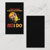 Roep de Humor van Parrot niet om niets Visitekaartje (Voorkant / Achterkant)