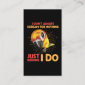 Roep de Humor van Parrot niet om niets Visitekaartje (Voorkant)