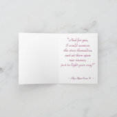 "ROEP DE STERREN OP" Romantische briefkaart (Binnen)