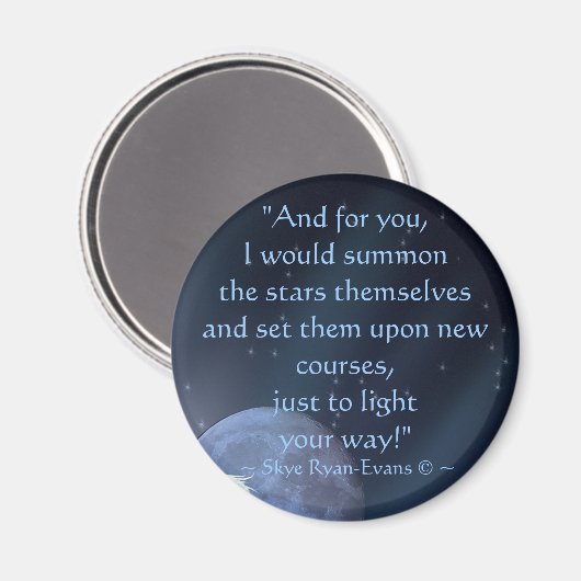 "ROEP DE STERREN" Romance magneten (Voorkant / Achterkant)