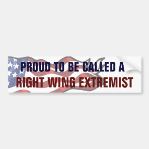 Roep een rechtse extremist in bumpersticker