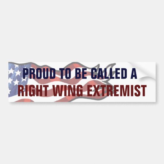 Roep een rechtse extremist in bumpersticker (Voorkant)