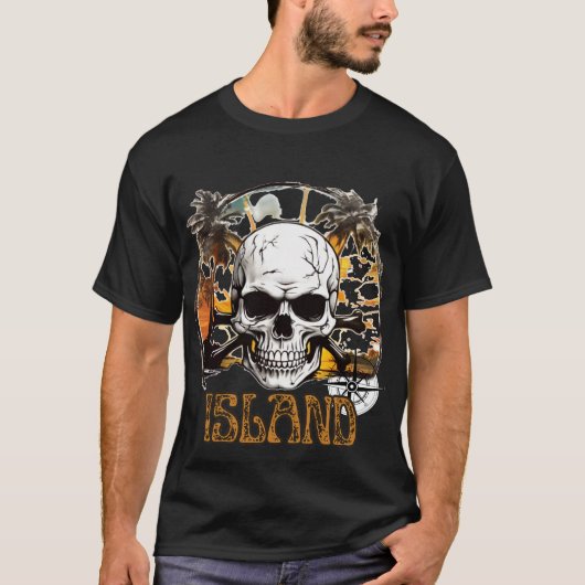 roep het eiland van de schedel t-shirt (Voorkant)
