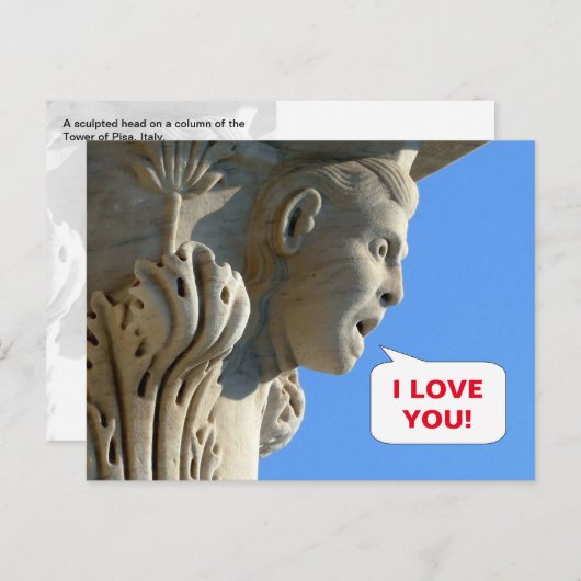 Roep het hardop! - Toren van Pisa, Italië - Briefkaart (Voorkant / Achterkant)