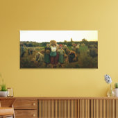 Roep in de Gleaners, 1859 Canvas Afdruk (Insitu (Woonkamer))
