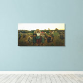 Roep in de Gleaners, 1859 Canvas Afdruk (Insitu (Houten vloer))