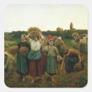 Roep in de Gleaners, 1859 Vierkante Sticker