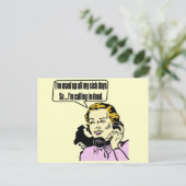 Roep in dode Funny T-shirts Gifts Briefkaart (Staand voorkant)