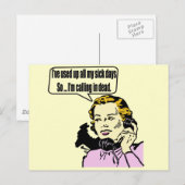 Roep in dode Funny T-shirts Gifts Briefkaart (Voorkant / Achterkant)