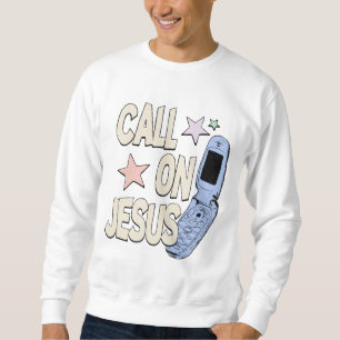 Roep Jezus aan - Retro Faith Design Trui