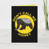 Roep me niet de Das van de Honing van Badass van Kaart (Voorkant)