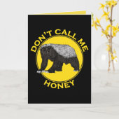 Roep me niet de Das van de Honing van Badass van Kaart (Gele Bloem)