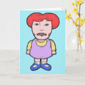 Roep me niet het Wenskaart van de Mond van het Kaart (Gele Bloem)