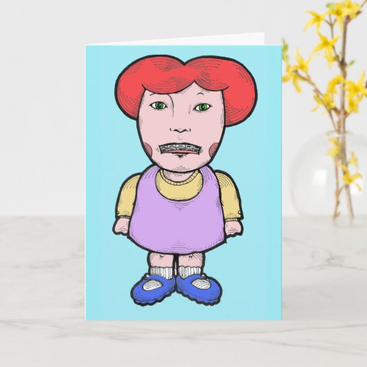 Roep me niet het Wenskaart van de Mond van het Kaart (Gele Bloem)