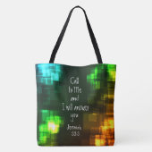 Roep Mij aan Ik zal Bijbelvers Jeremia 33:3 beantw Tote Bag (Achterkant)
