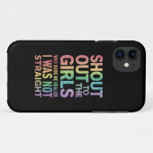 Roep naar de meisjes Gay Pride Rainbow Flag LGBT Case-Mate iPhone Case (Achterkant (horizontaal))