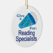 Roep naar Reading Specialists Keramisch Ornament (Rechts)