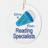 Roep naar Reading Specialists Keramisch Ornament (Links)
