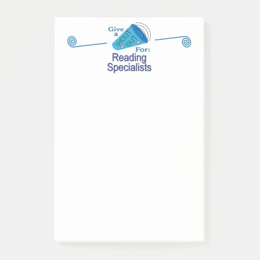 Roep naar Reading Specialists Post-it® Notes (Voorkant)