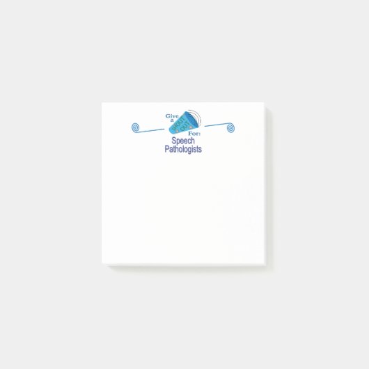 Roep naar spraakpathologen post-it® notes (Voorkant)