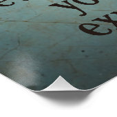 Roep nooit met een dwaas perfect poster (Hoek)