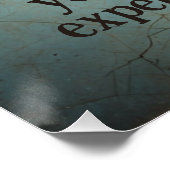 Roep nooit met een dwaas perfect poster (Hoek)