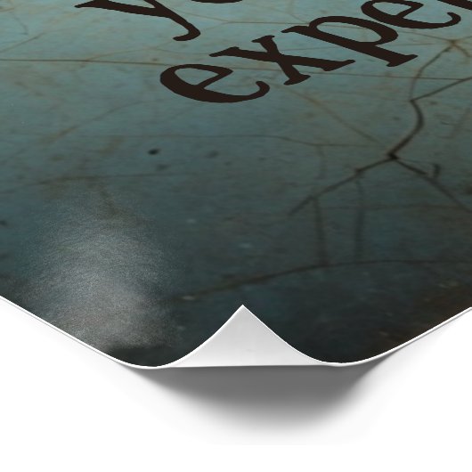 Roep nooit met een dwaas perfect poster (Hoek)