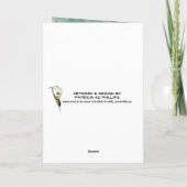 Roep om Calla-lelies waterverf aangepaste kaart (Achterkant)