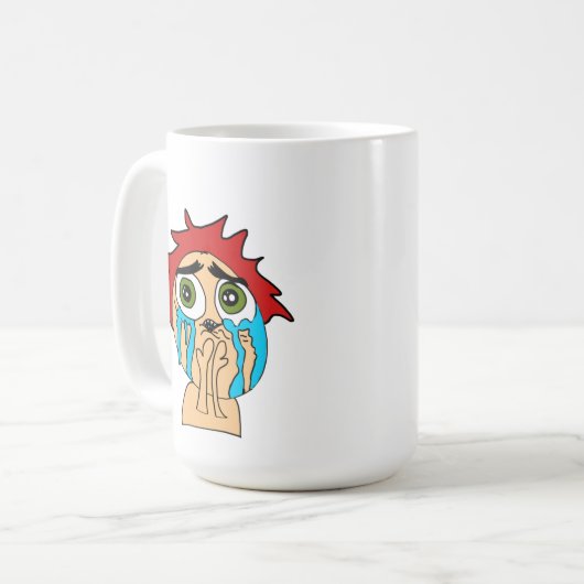 roep om liefde koffiemok (Voorkant links)