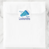 Roep om slotenmakers vierkante sticker (Tas)
