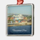 Roep op Curacao Dated Metalen Ornament (Links)