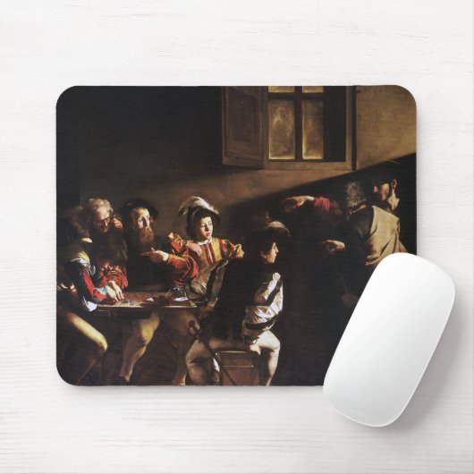 Roep Saint Matthew door Caravaggio Muismat (Met muis)