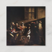 Roep Saint Matthew door Caravaggio Vierkante Visitekaartje (Voorkant)