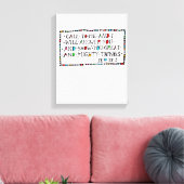 Roep tot Mij Canvas Afdruk (Insitu (Woonkamer))
