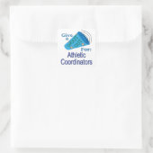 Roep uit voor Athletic Coordinators Square Sticker (Tas)