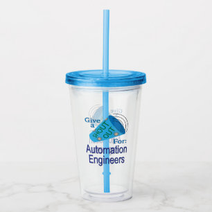 Roep uit voor automatiseringsengineers acryl drinkbeker