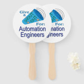Roep uit voor automatiseringsengineers handwaaier (Voorkant en achterkant)