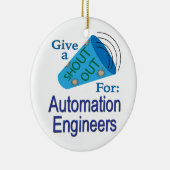 Roep uit voor automatiseringsengineers keramisch ornament (Rechts)