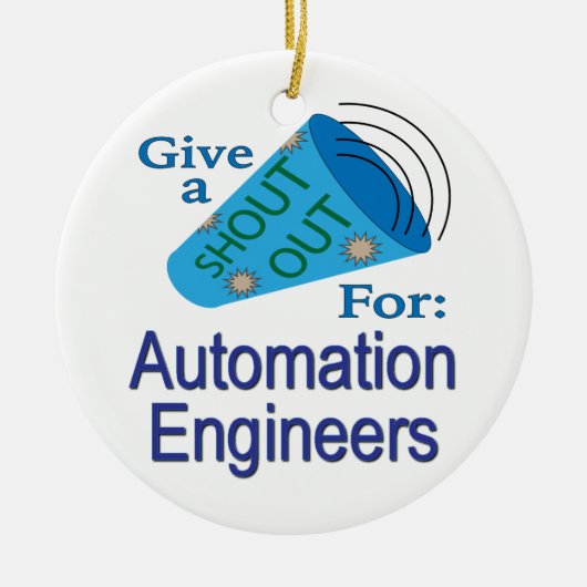 Roep uit voor automatiseringsengineers keramisch ornament (Voorkant)