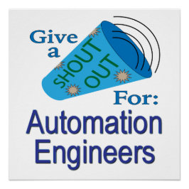Roep uit voor automatiseringsengineers perfect poster
