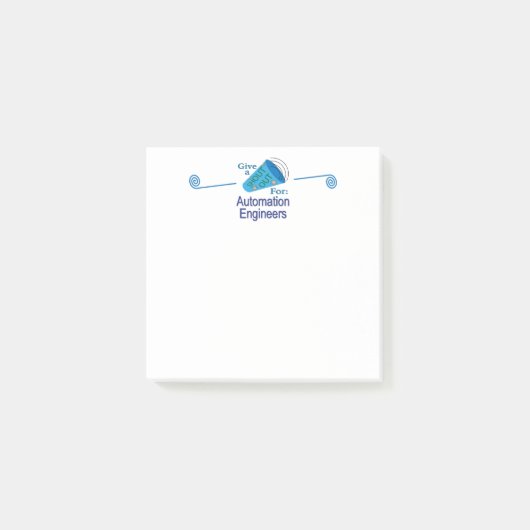 Roep uit voor automatiseringsengineers post-it® notes (Voorkant)