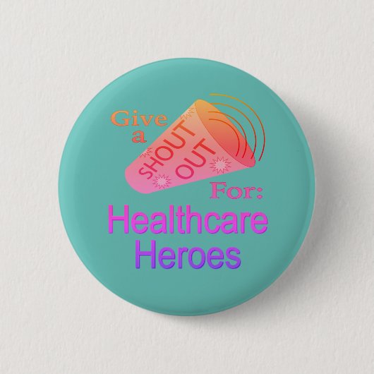 Roep uit voor de Button van Healthcare Heroes (Voorkant)